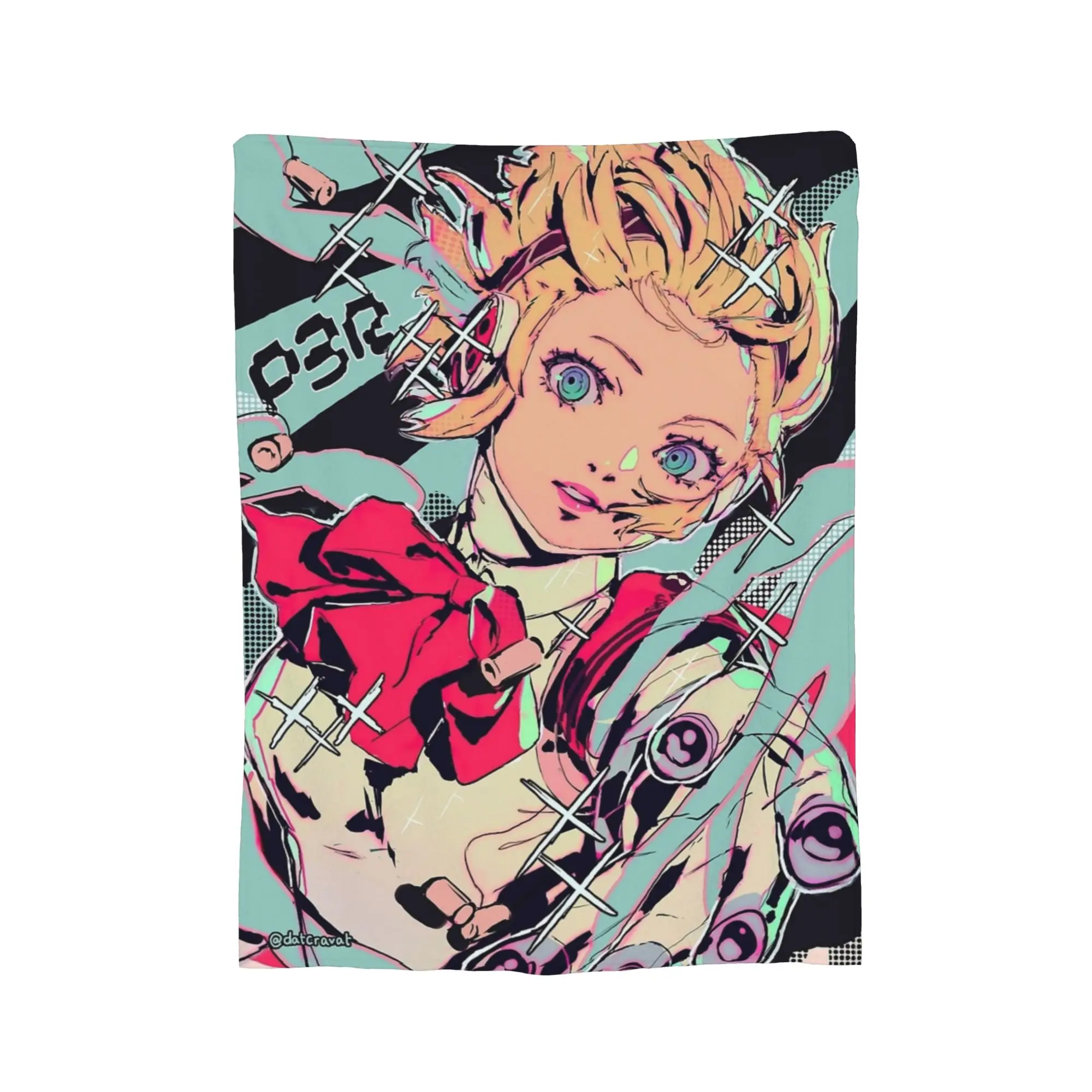 Aigis P3R Shin Megami Tensei Blanket Flannel Persona Anime Warm Throw Blanket for Bedding Couch Bedspread
