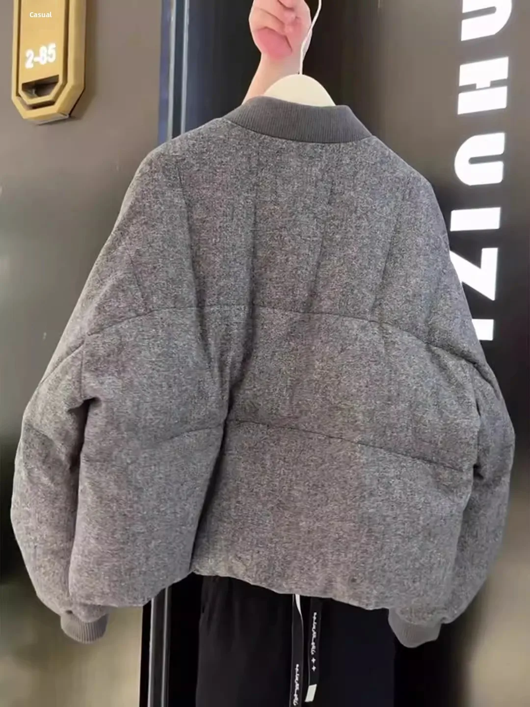 슬림핏 여성용 패션 코튼 자켓 겨울용 외투 한국 스타일 루즈핏 코트 슬림하고 우아한