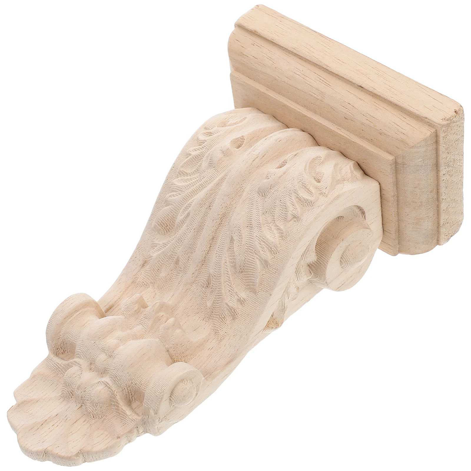 

Wood Corbels Roman Column Corner Flower Decorative Shelf Brackets for Doorway Shelf Farmhouse European Style Carved Wood Corbel