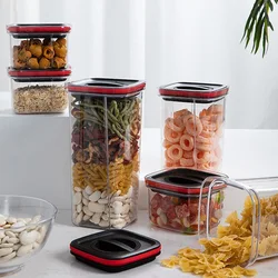 1pc Sealed Jars Kitchen Grain Storage Organizer Large Tank Plastic Moisture-Proof Storage Box Household Seasoning Jars Organizer
