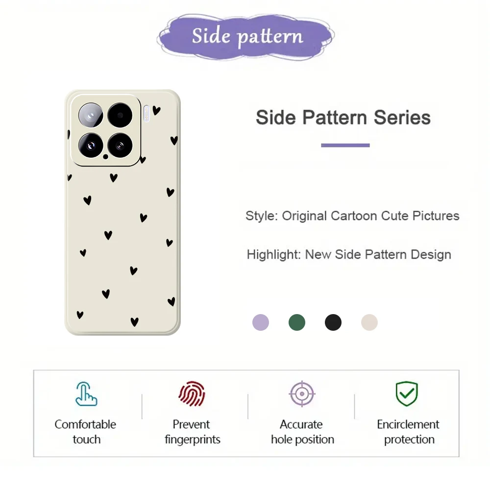 Custodia per telefono modello amore per Xiaomi Mi 15 Ultra Mi 14T 13T 12T 11T Pro Cover in silicone per Xiaomi Mi 13T Pro Mi 11T Pro Custodie