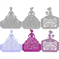 Girl Bride Metal Cutting Dies Template Stencils For Wedding Invitation Card Making Scrapbooking DIY Paper Craft Gift