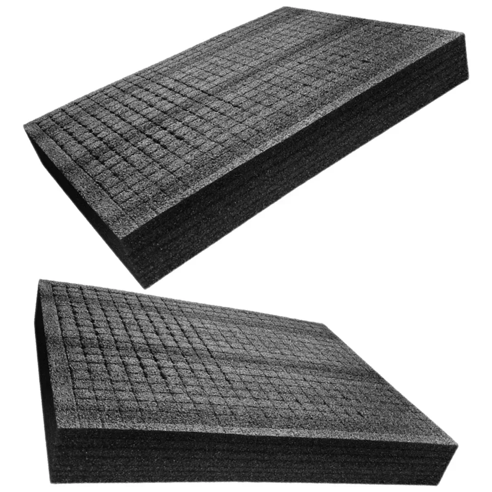 2Pcs Black Black Foam Sheets Express Foam Inserts Delivery Packing Inserts Packing Supply