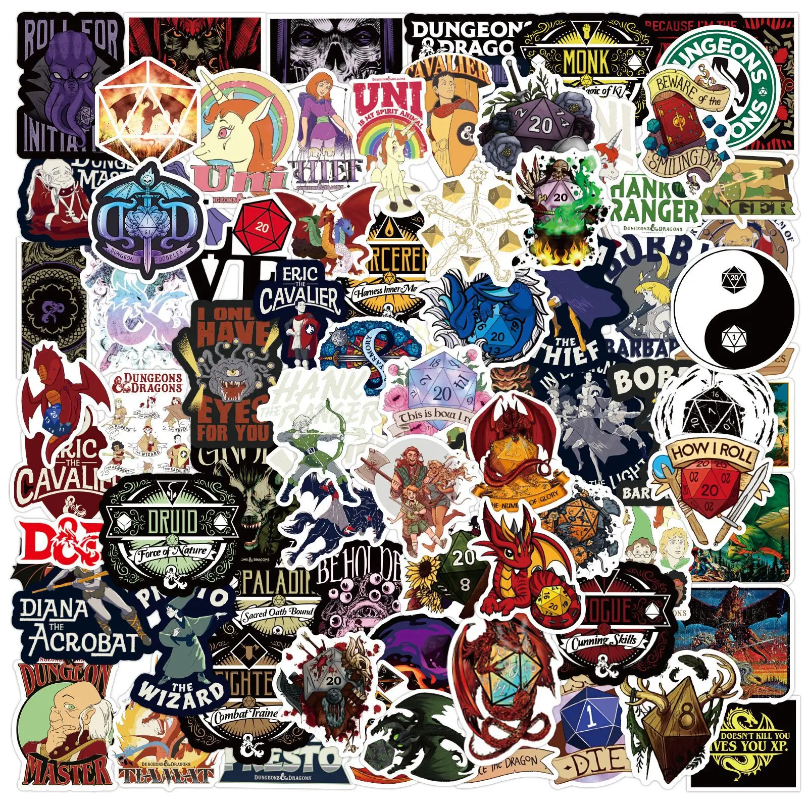 

10/50/100PCS Dungeons & Dragons Stickers Cool Game Graffiti Sticker Scrapbook Luggage Laptop Guitar Car Bike Skateboard Toy Gift