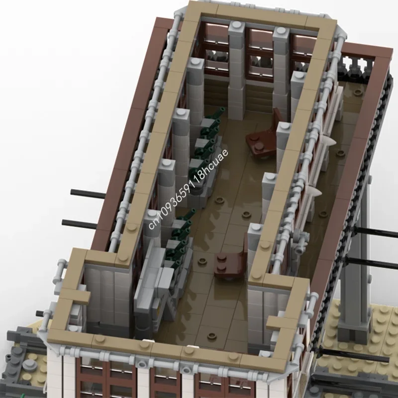 2229 Uds. Torre de interruptor MOC modelo entrenado arquitectura de bloques de construcción montar regalos de navidad DIY juguete Idea ladrillo niños cumpleaños