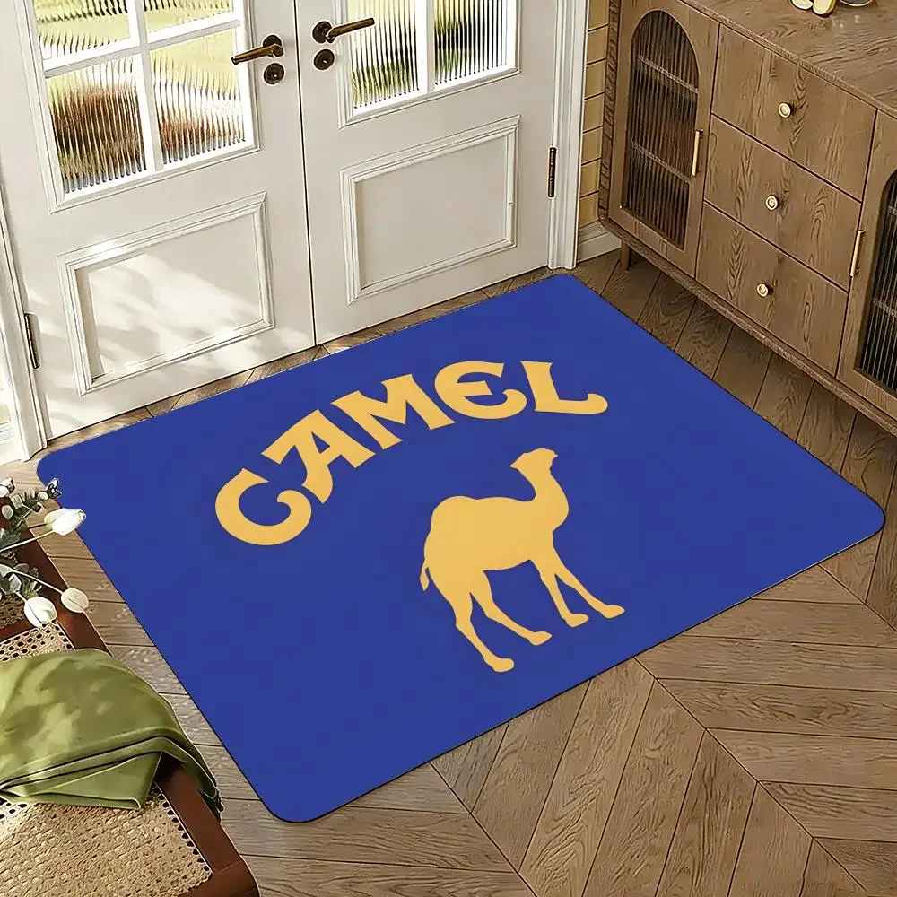 Smoking Cigarettes Animal For C-Camel Floor Mat Floor Mat Soft Flannel Non-Slip Door  Rug for Living Room
