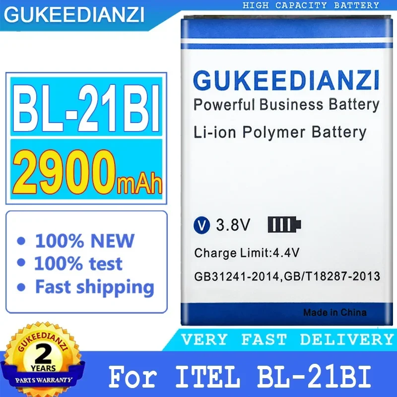 Gukeedianzi-交換用バッテリー、ビッグパワーバッテリー、itelに適合BL-21BI BL-24EI BL-20HI BL-25BI