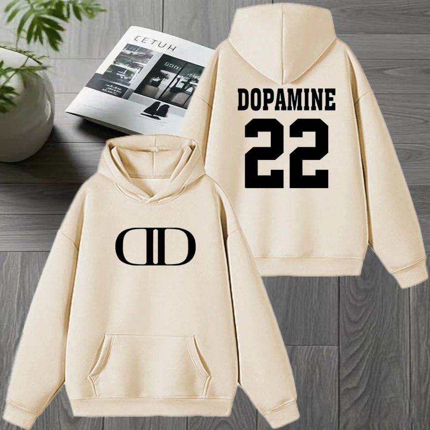 مغني الراب ليل تيكا دوبامين 2025 جولة ميرش مزدوجة الوجهين مطبوعة الشتاء هوديي الرجال النساء خمر البلوز للجنسين بلوزة من الصوف #5