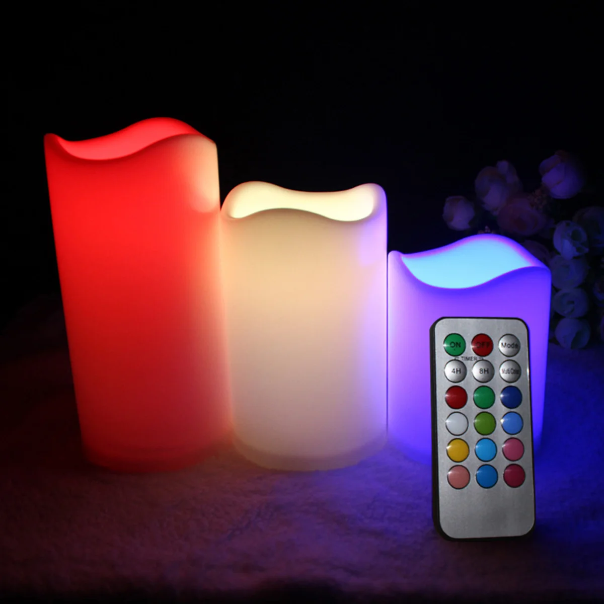 

LED Changing Shaped Night Lamp Operated for Wedding Birthday Party Festival Decoration Remote Control