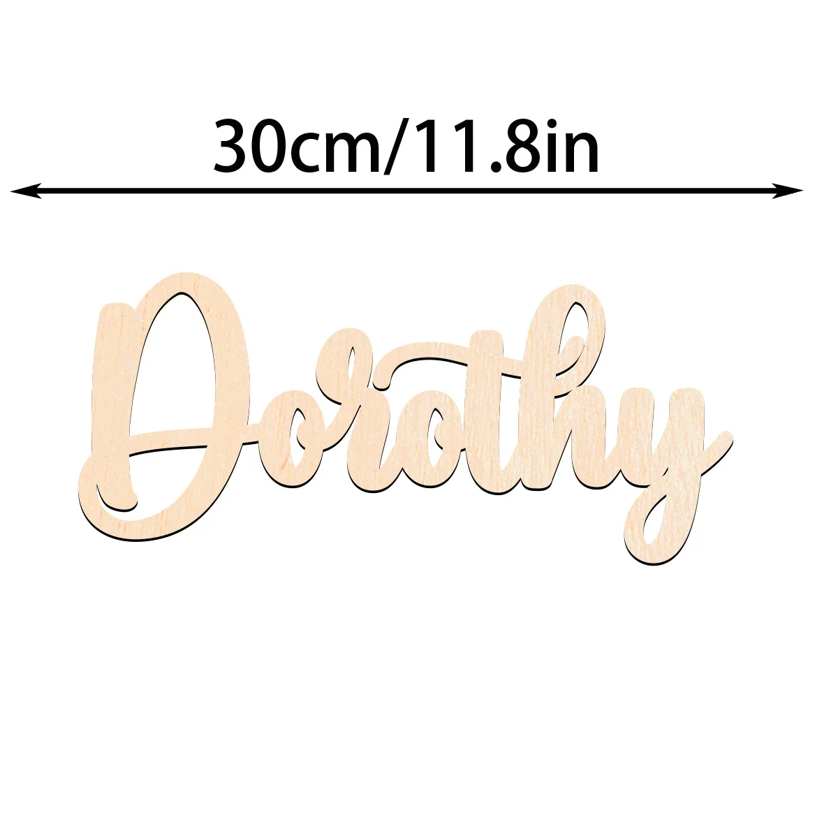 1 قطعة لوحة خشبية متينة مخصصة تحمل اسمًا على الطراز التقليدي لوحة تزيين الطاولة لغرفة النوم #4