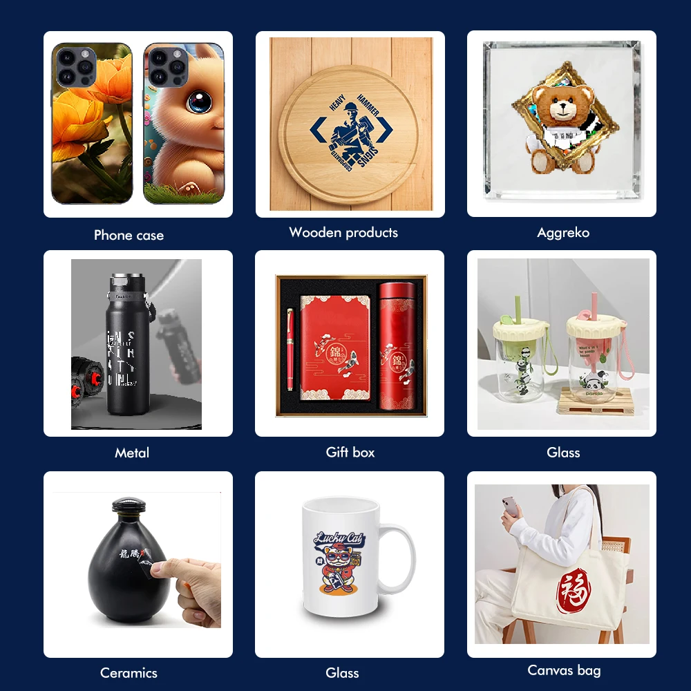 طابعة نفث الحبر بالأشعة فوق البنفسجية ثلاثية الأبعاد، طابعة بطاقات الهوية بالأشعة فوق البنفسجية، طابعة صغيرة للأشعة فوق البنفسجية