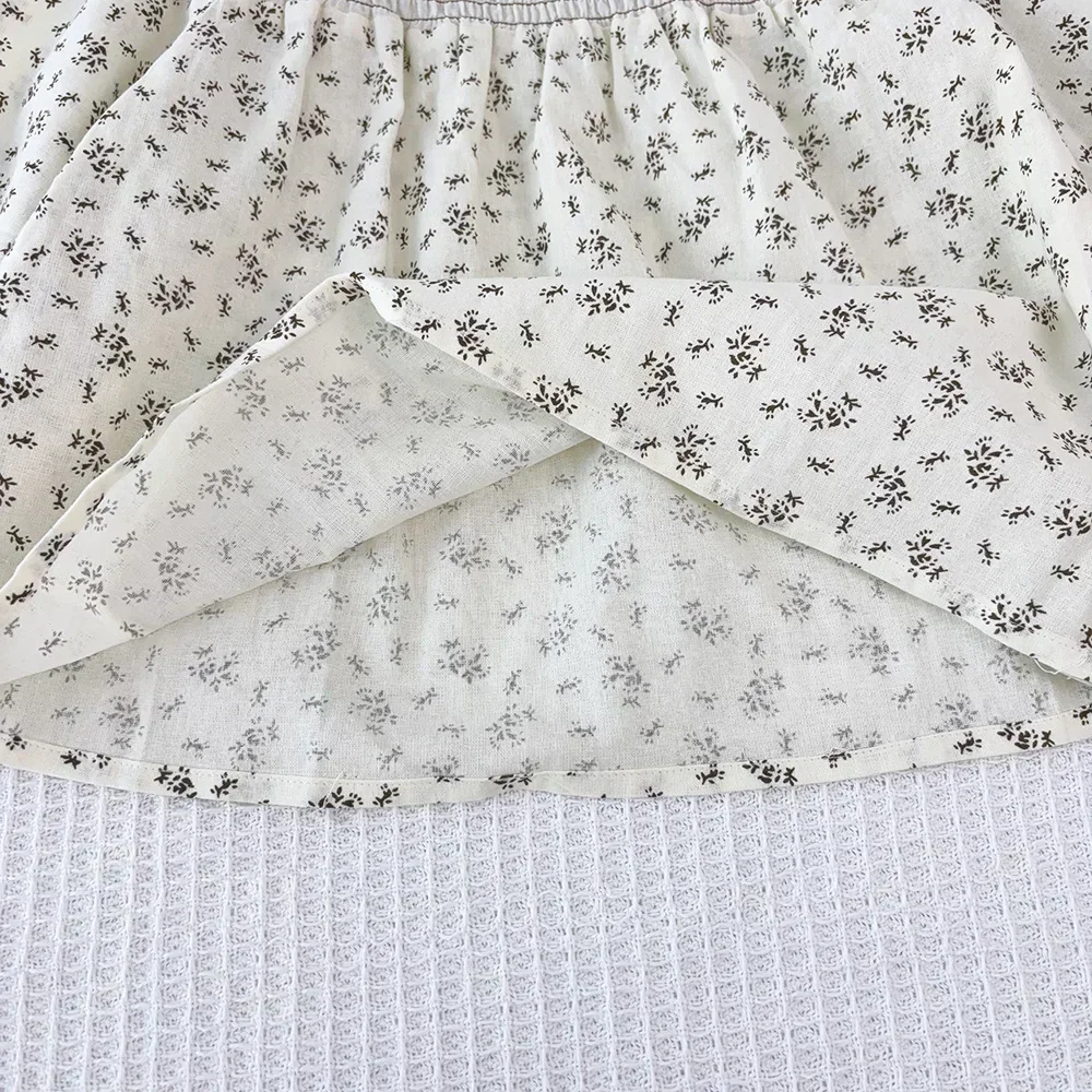 Weißes florales Langarmhemd für Frühling Herbst neues Baby Tops süße und süße Kinder kleidung für 1-6 Jahre alt – Detail 9
