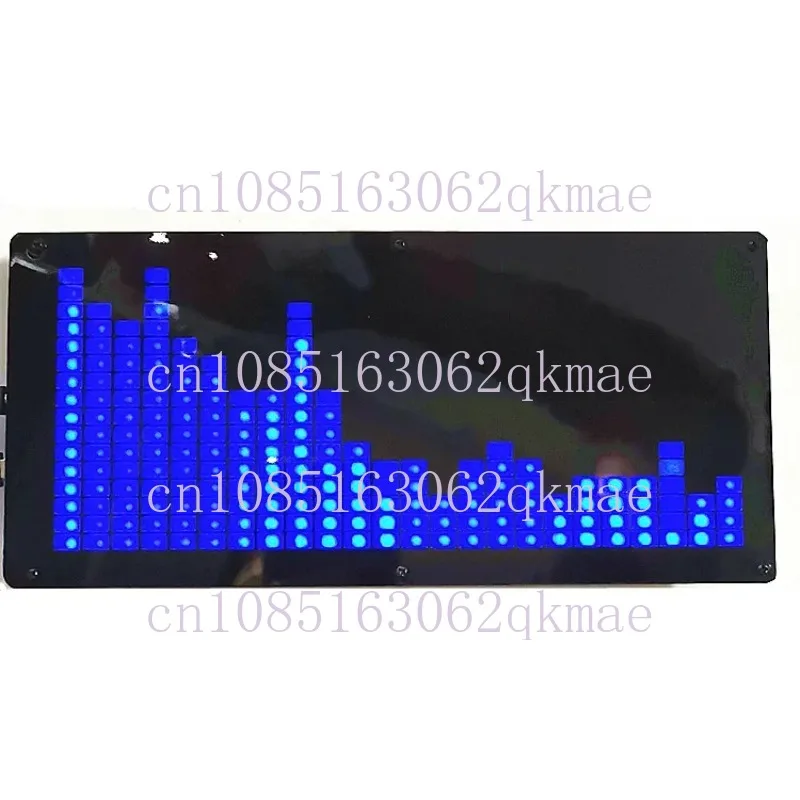 LED Music Spectrum Kit 24-segment Large Screen Blue LED Spectrum Kit Level Indicator Music Frequency Light