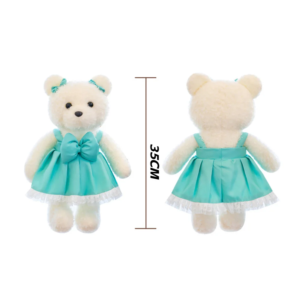 Lindo oso de dibujos animados de peluche de juguete súper suave animales de peluche almohada para niños