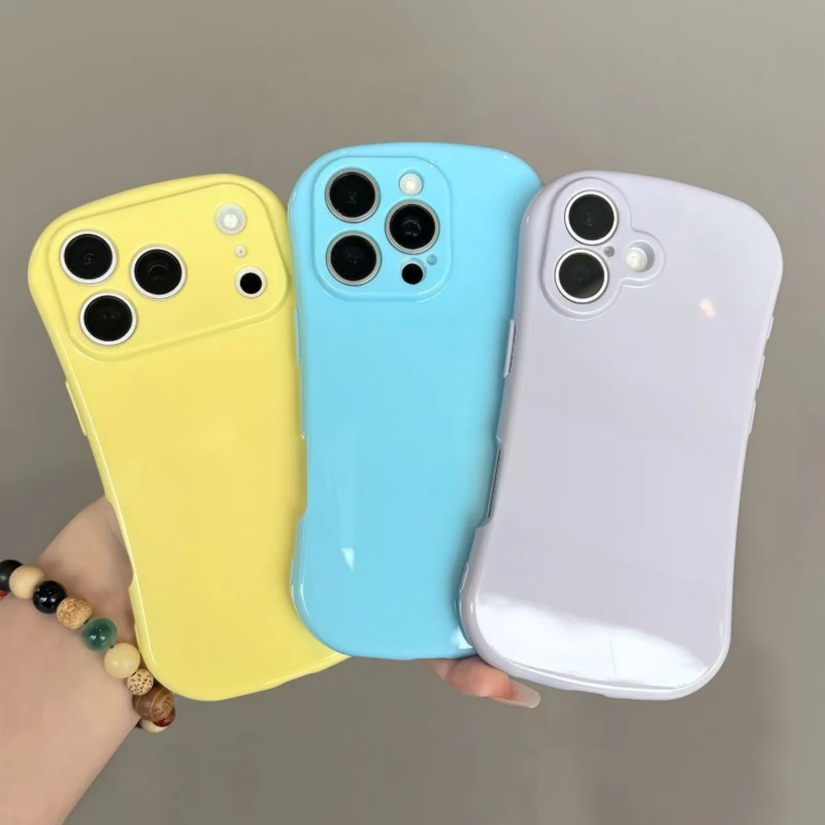 Niedliche Dopamin-Bonbon-Ovale Seifen-Soft-Silikon-Handyhülle für iPhone 17 Air 16 15 14 13 12 11 Pro Max – Schlanke, schlichte, einfarbige Hülle