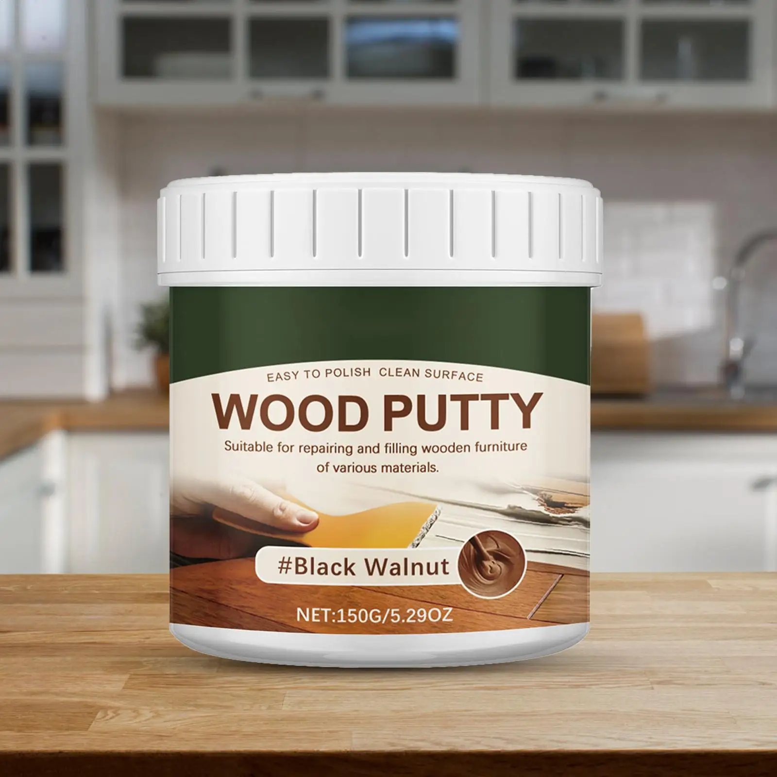 Wood Filler Putty Multipurpose Wood Furniture Repair Kit Exterior Wood Filler Professional WoodHole Filler Stainable Wood Filler