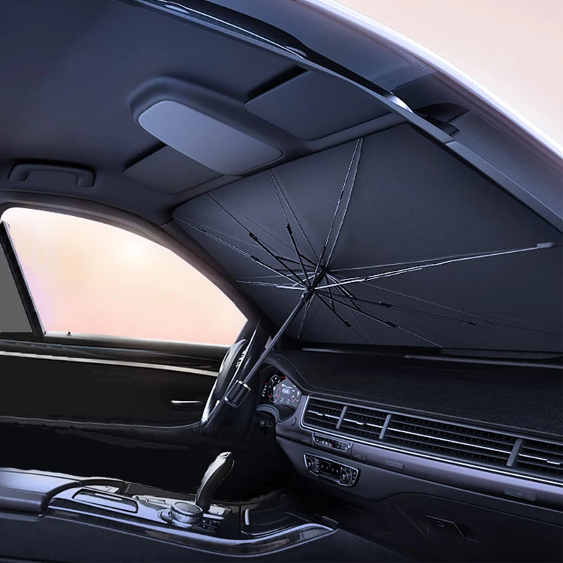 Passt für die meisten Autos Auto faltbar Sonnenschirm UV-Schutz Sommer Sonnenschutz Innen Windschutz