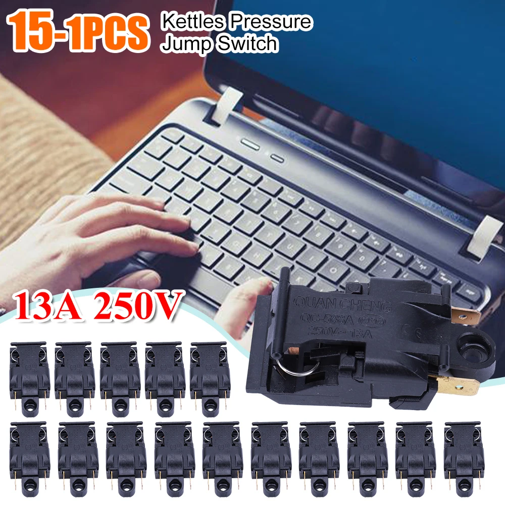 1-15 قطعة غلاية كهربائية مفتاح الطاقة 13A 250 فولت المرجل ترموستات التبديل العالمي ملحق غلايات البخار الضغط الانتقال التبديل #1
