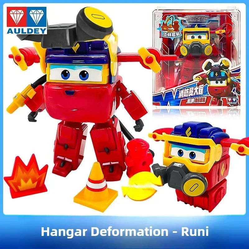 Super Wings Hangar-speelset met 2-in-1-transformatie, ideaal voor rollenspel op acties, perfect cadeau voor jongens en meisjes, nieuwe collectie