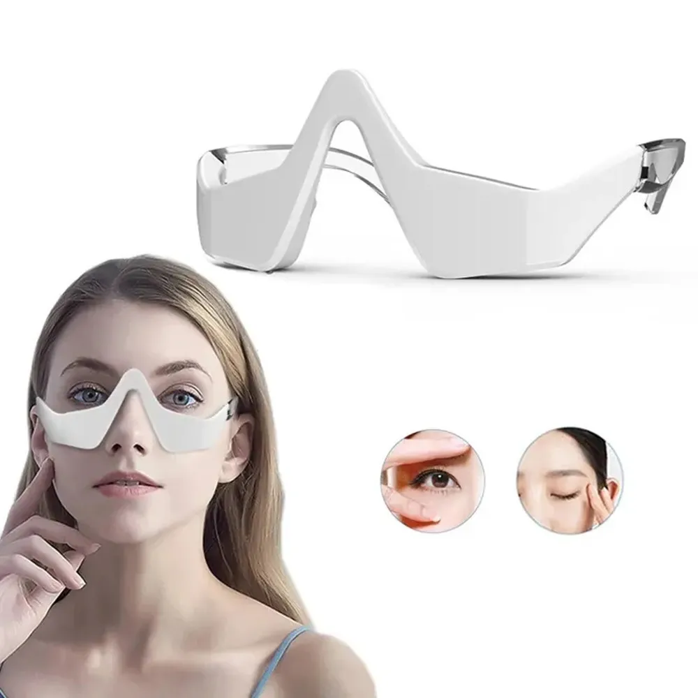 

IFINE Beauty Product 3D Wearable Anti Aging LED EMS Microcurrent Electric Eye Massage Instrument Red Light Therapy Eye Massager