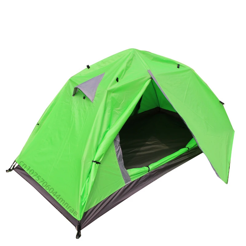 Outdoor Camping Tent, Double-layer Explosion-proof Rain, Single Person Automatic Quick Opening Tent, Outdoor Fishing and Camping