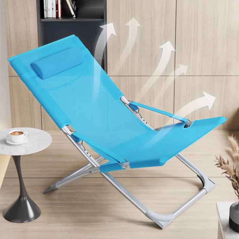 Lounging Beach Chair Folding Home Lunch Outdoor Portable Fishing Chair Lazyback Relax Balcony Sillas Outdoor Furniture WKOC