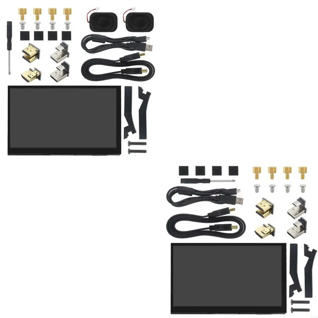 

LXAA 7inch IPS Touched Screen Display Monitor for RaspberryPi4B/3B 1024x600 HDMIcompatible Display Monitor Board