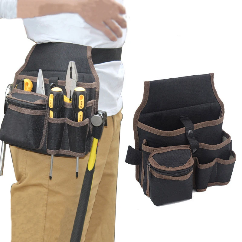 Imagem -02 - Multifuncional Nylon Tecido Ferramenta Bolsa Chave de Fenda Titular Kit Eletricista Cintura Pocket Case Belt Case