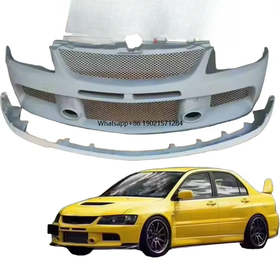 

Japanese Car Bumpers JDM Lancer EVO 9 Front Bumper & Bumper Lip Car Parts Upgrade Evolution 9 8 Accessories PP Parts