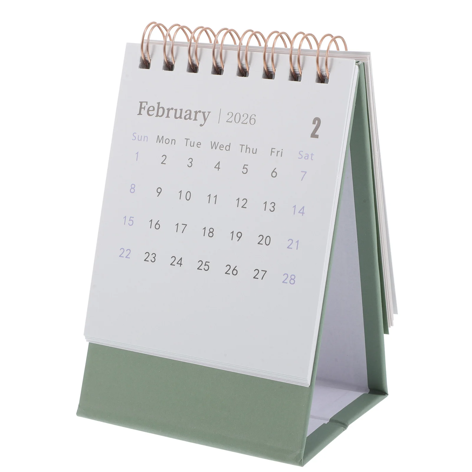 

Simple Mini Desk Calendar 2026 Table Daily Use Month Office Decor Turn The Page Decorative Year Planner Paper