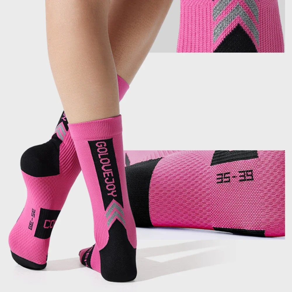 

High Quality Nylon Cycling Socks Wear-Resistant Soft Sweat Absorbing Breathable Thick Sports Socks Anti Slip Football Socks