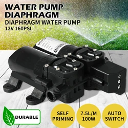 Water Pump Diaphragm 160PSI 12V DC Water High Pressure Diaphragm Water Diaphragm Electric Durable Diaphragm Water Pump