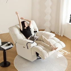 Cloud Single Sofa Electric Rocking Chair Living Room Multi-Functional Leisure Rotating Recliner Lazy