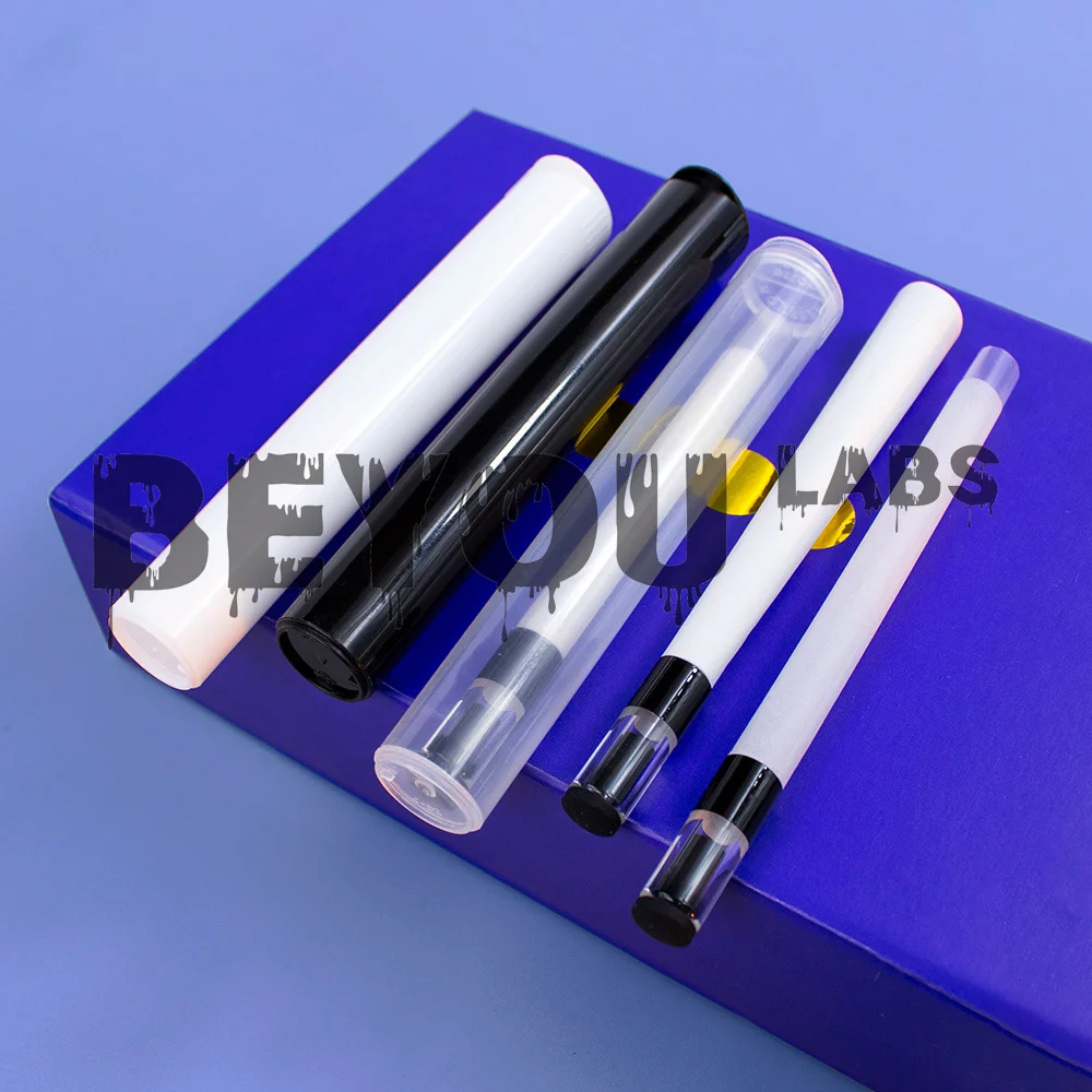 Headshop Rolls Gift Custom Sticker Custom Manual Paper Packaging Empty Storage Case with Plastic Protective Holder