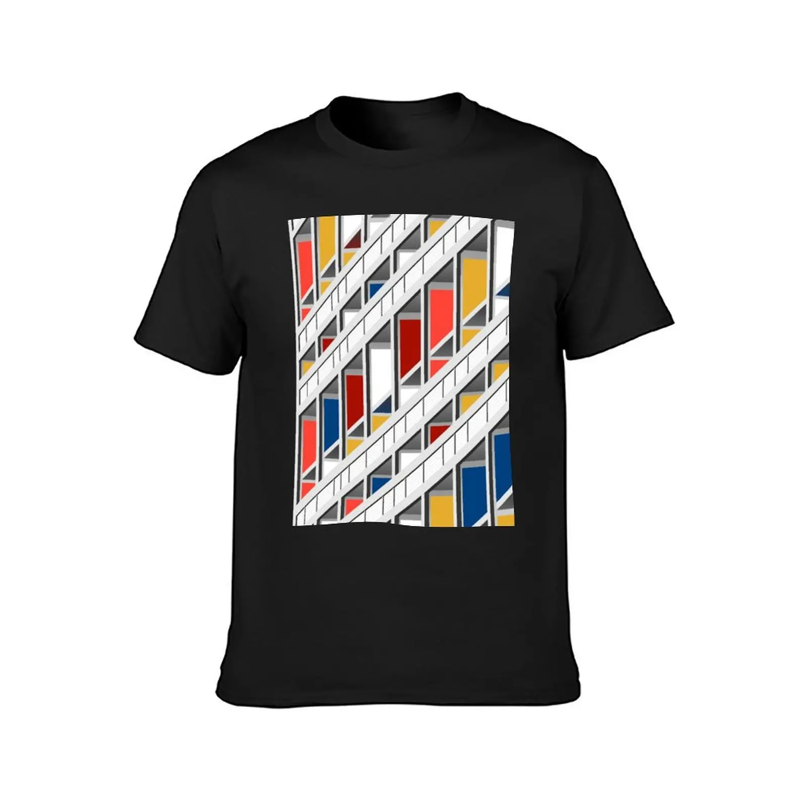 Architecture illustration le corbusier T-Shirt plus sizes for a boy quick drying t shirt men