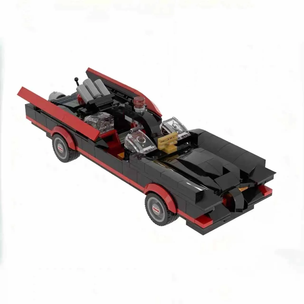 

Batmobile Classic 1966 Car Assembly Stitching Building Block Modell 305PCS Building Block Parts Kids Building Block DIY Toy Gift