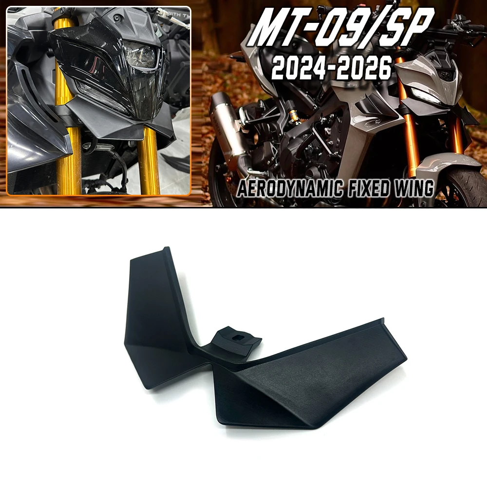

YAMAHA MT-09 / SP (2024-2025-2026 Gen 4) – Aerodynamic GP Wing & Front Lower Spoiler – Improves Downforce & Stability
