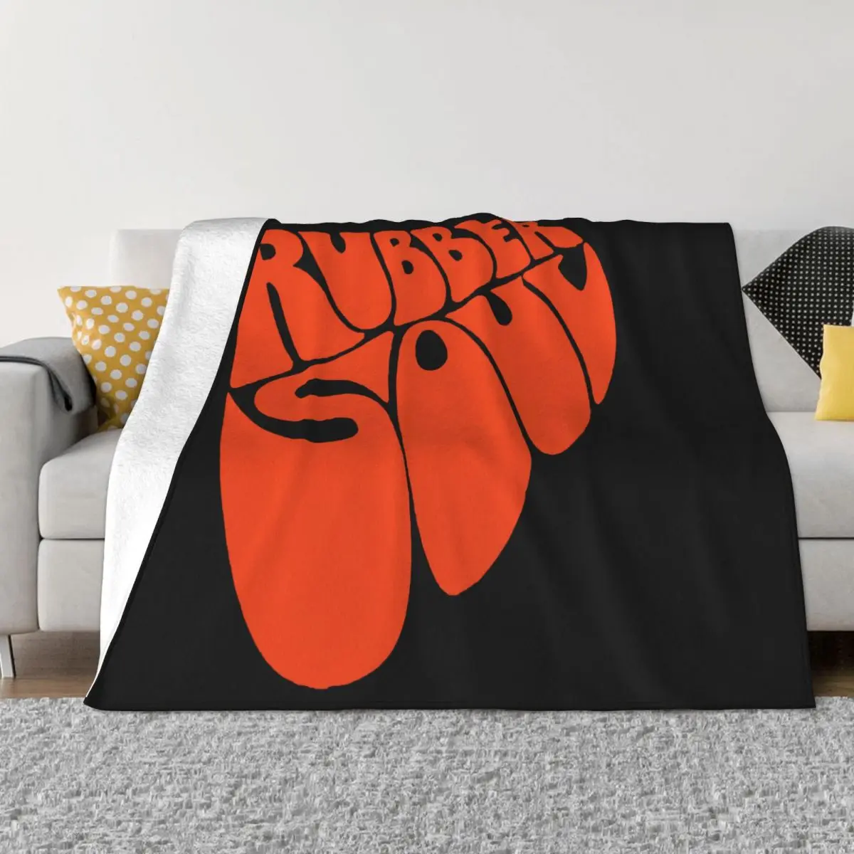 Official Licensed Rubber Soul Logo T Baseball Lennon Mccartney Interested Pictures Hot Sale Colour Throw Blanket