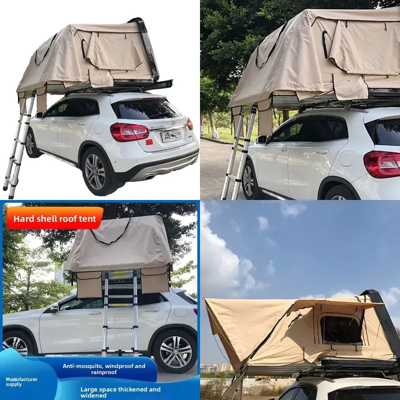Manufacturer Custom OEM Outdoor Four-season Camouflage Hard-Top Tents Fishing Camping Quick-Open Side Door 2000-3000mm