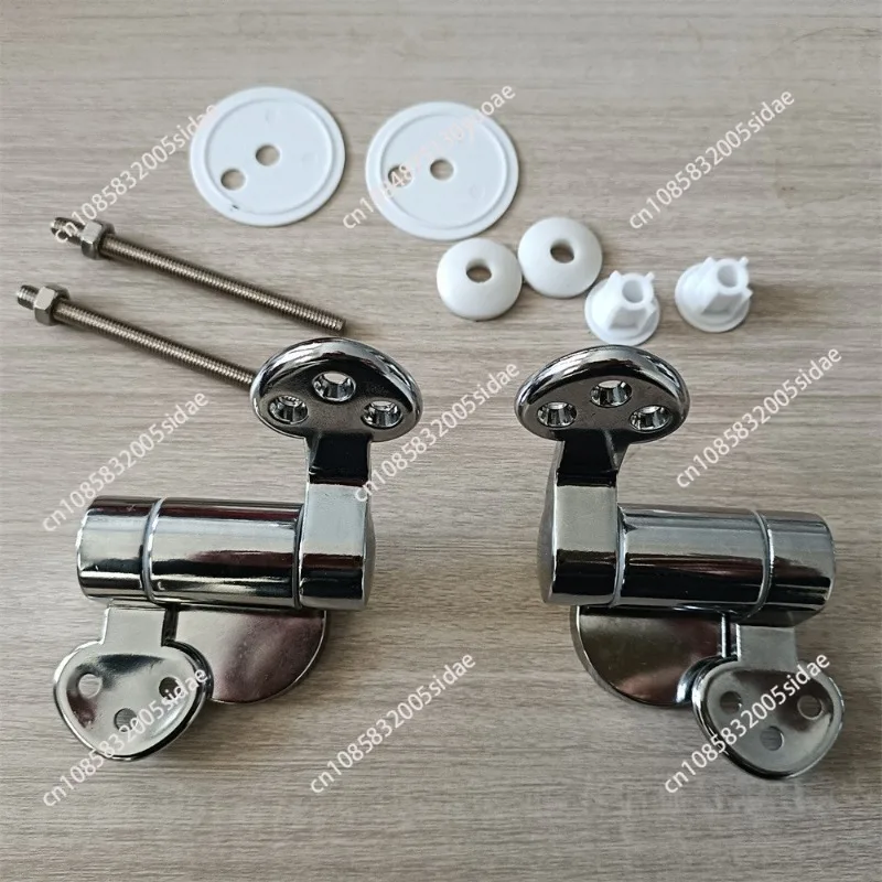 Toilet Seat Hinge 1Pair Replacement Stainless Steel Hinges For All Toilet Seat Cover Lid Soft Close Toilet Seat Fittings