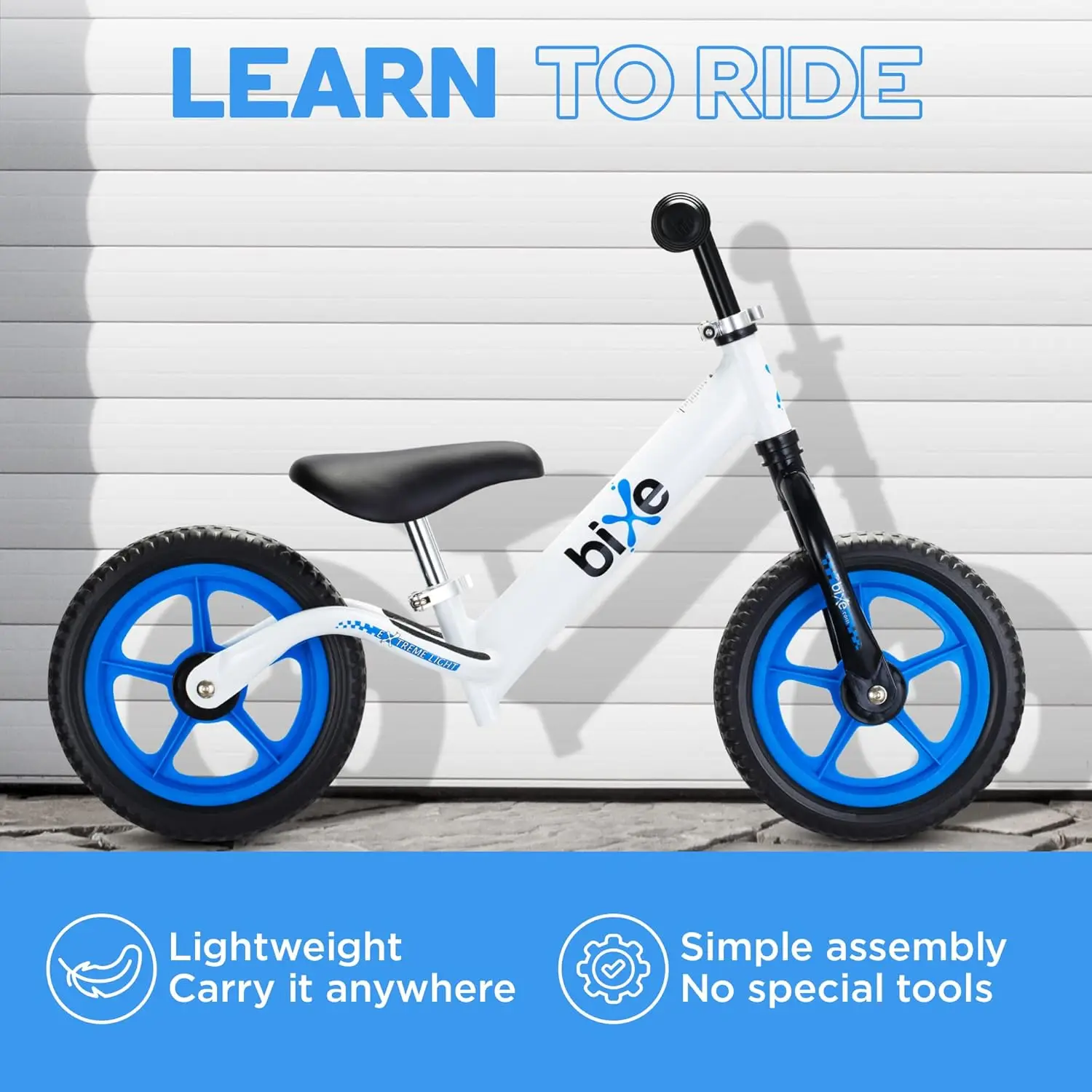 Bicicleta de equilibrio de aluminio para niños y niños pequeños, liviana de 4 libras, bicicleta de entrenamiento deportivo sin pedal, bicicletas para niños de 2 a 5 años, azul