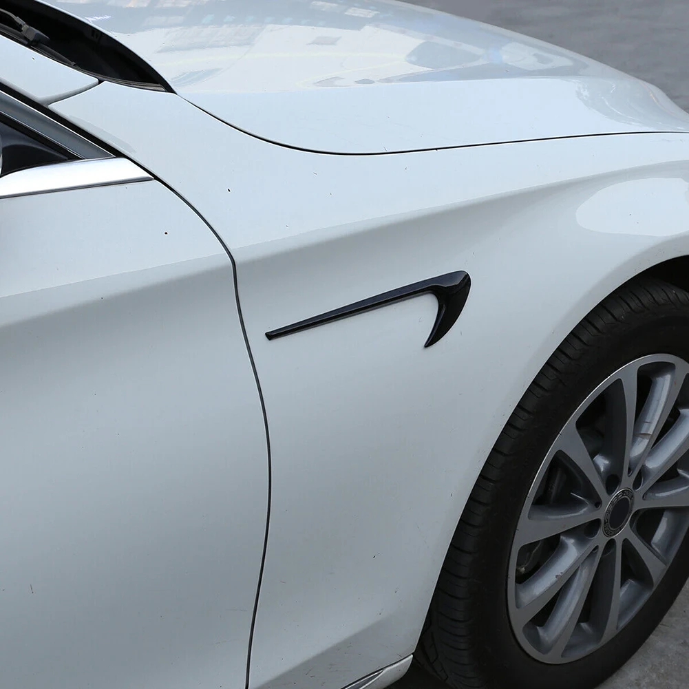 Fender Mounted Side Wing Air Intake Vent Trim in ABS for Mercedes-Benz A-Class B-Class C-Class E-Class CLA GLA GLC GLE GLS