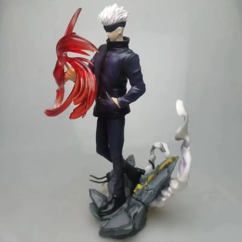 28cm New Anime Jujutsu Kaisen Gojo Satoru Kids Toys Pvc Cartoon Model Figurals Collection Brinquedos Action Figure Birthday Gift