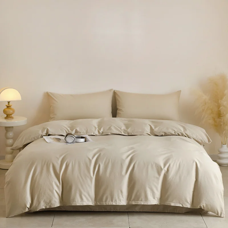 4pcs 100% Egyptian Cotton Duvet Cover Set 1pc Duvet Cover and 2pcs Pillowcases 150*200/220*220cm Single/double Queen King Size