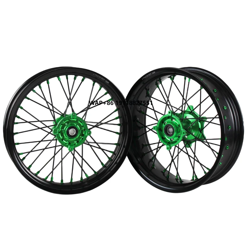

Assembly 7116-T6 Wheel Rim CNC Wheel Hub 16 17 Inch Motorcycle Wheel Sets Without Accessories for Kx Klx 125 250