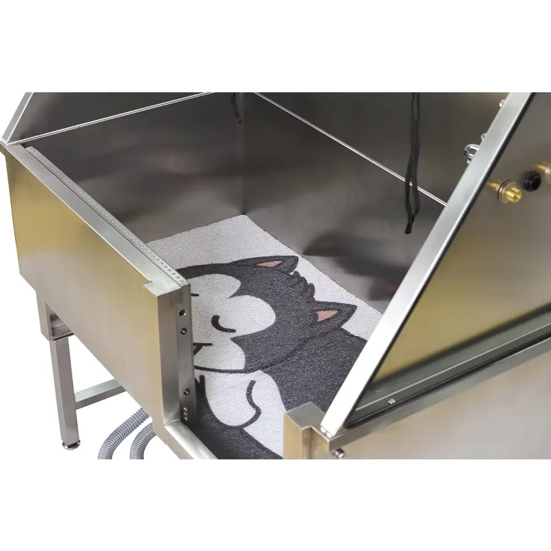 2026 2025 Bestseller Stainless Steel Electric Lifting Pet Bathtub 40 Inch Multifunction Dog Grooming Tub For Professional Pet Ba