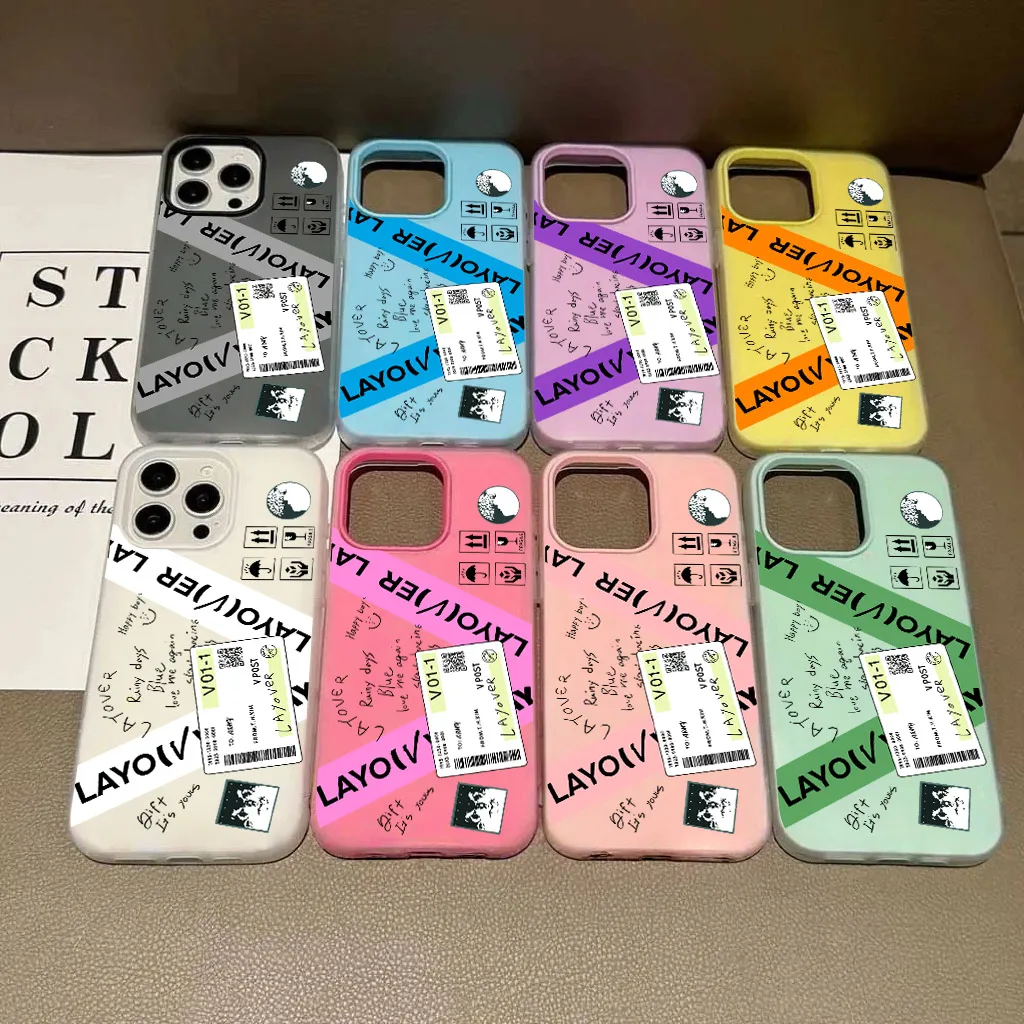 Neue V LAYOVER TaeHyung Stoßfeste Matte Candy-Farben 2-in-1 Handyhülle für iPhone 17 Air 16e 16 15 14 13 Plus 12 11 Pro X XR Max