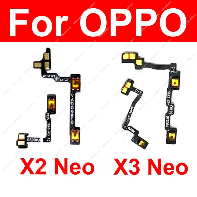 For OPPO Find X2 NEO X3 Neo Power Volume Side Buttons On Off Switch Keys Flex Replacement