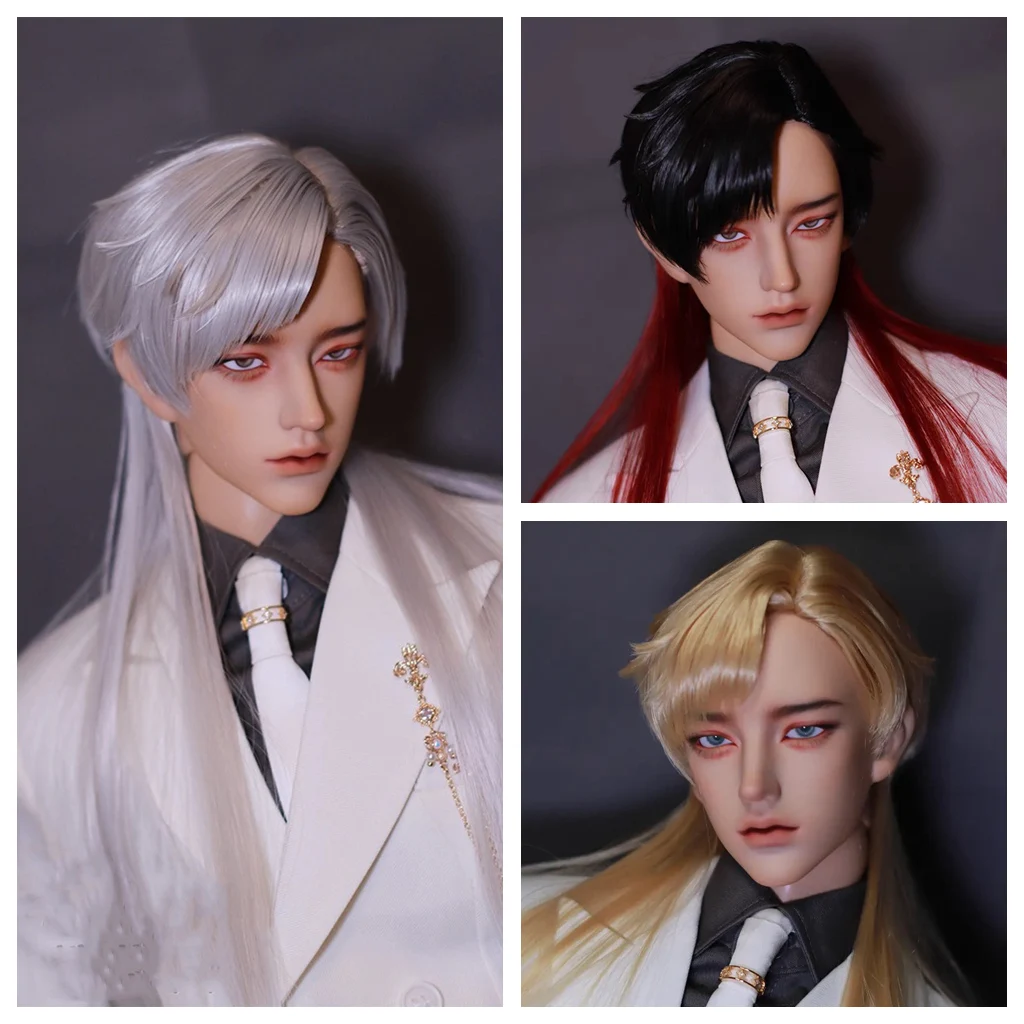 

1/3 BJD Doll Wigs European Style Men's Styling Long Hair Handsome Wig For SD13 Girl SSDF ID72 Strong Uncle Accessories A1922