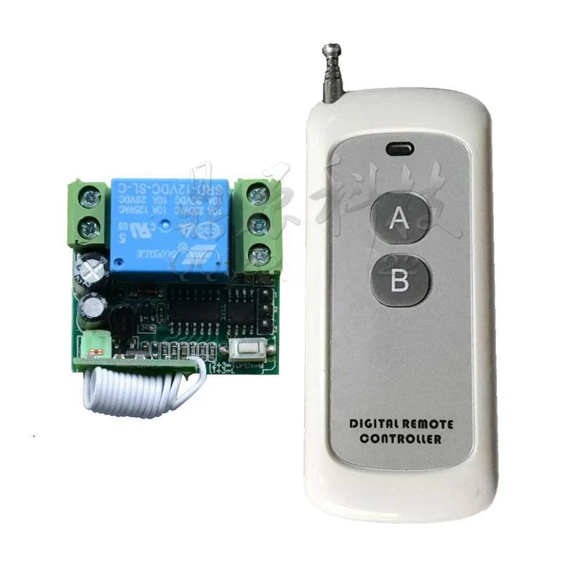 New 12V 1 1000m Wireless Remote Control Switch Superheterodyne Anti-interference Module Single Controller